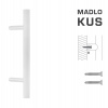 FT - MADLO kód K10 Ø 35 mm ST ks Rozteč madla: 500 mm, Dĺžka: 700 mm, Rozmer profilu madla: Ø 35 mm BIM biela matná (FBO)