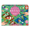 Puzzle Battle rozprávky Stories Junior Educa 16 druhov puzzle 144 dielikov a 16 kariet s obrázkami od 4 rokov