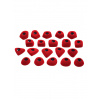 Lezecké chyty Ocun Footholds Set 1 Bolt-on - red