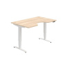Hobis Pracovný stôl Motion Ergo, PO, 3S, 140x61-128x90 cm, agát/biela