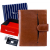 Peňaženka - Kochmanski peňaženka Prírodná koža čierna, červená K -436L - pánsky produkt (Kochmanski mužské kožené portfólio duffy xxl rfid)