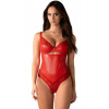 Obsessive Sexy body Aliosa Teddy Červená L/XL
