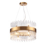 ACA DECOR Krištáľový luster DYNASTY max. 12x35W/G9/230V/IP20, farba mosadze