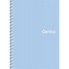 Špirálový zošit, štvorčekový, A6, 80 listov, PP obal, SHKOLYARYK Genius Pastel, mix