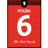 Superfutbal Maketa dresu Manchester United, červená Rozmer: A3, Meno a číslo: Pogba 6