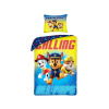Obojstranné bavlnené obliečky Halantex PAW PATROL Calling, 140/200+70/90, P-382BL