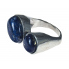 Sanu Babu Prsteň s polodrahokamom, lapis lazuli, 13mm, postriebrený 55