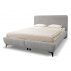 Wilsondo Čalúnená manželská posteľ s úložným priestorom Quella 160x200 - svetlosivá