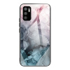 Sklenený kryt MARBLE na Xiaomi Redmi Note 10 5G - Abstract Light Pink