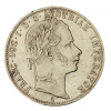 Stříbrná mince 1 zlatník František Josef I. Rakouská ražba 1860