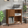 VidaXL Skrinka na platne, hnedý dub, 84,5x38x89 cm