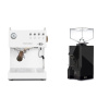 Ascaso Steel UNO PID, White&Wood + Eureka Mignon Silenzio, BL black