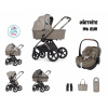 Venicci TINUM UPLINE 2 kombinovaný kočík + autosedačka Pebble 360 Pro2, TAUPE