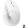 Logitech Lift Vertical Ergonomic Mouse optická ergonomická myš, prenos Bluetooth®, bezdrôtový, 6 tlačidlo, 4000 dpi, biela; 910-006475