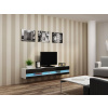 Televízny stolík, 180cm, biely, čierny, VIGO NEW 180