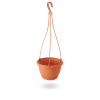 Nohel Garden kvetináč závěsný AGRO s podmiskou plastový terakota 18x11,8cm