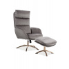 Relaxačné kreslo s taburetkou MONROE VELVET