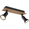 Globo Lighting Drew nástenná lampa 2x35 W čierna-drevená 57998-2W