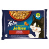 Felix Sensations Jellies lahodný výber v želé - s hovädzím a kuraťom 12 x (4 x 85 g)