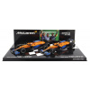 Minichamps Mclaren F1 Set 2x Coffret Mcl35l Mercedes M12 Eq Power+ Team Mclaren N 3 Winner Italy Gp 2021 Daniel Ricciardo + N 4 2nd Italy Gp 2021 Lando Norris 1:43 Orange Light Blue