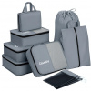KUFREPLUS Cestovné organizéry SN1492 šedá, 10 ks
