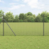zahrada-XL Plot s stĺpmi Sivá 1 x 10 m Oceľ 3351808