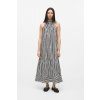 ŠATY KARL LAGERFELD MAXI COTTON STRIPE DRESS BLACK STRIPES