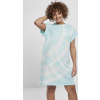 Urban Classics Dámske batikované šaty Ladies Tie Dye Dress Farba: aquablue, Veľkosť: 5XL