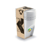 Prosperplast Odpadkový kôš na triedený odpad sada SORTIBOX 3 x 35 l biela