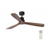 FARO Barcelona | FARO 33516DC - Stropný ventilátor LANTAU čierna/hnedá pr. 132 cm + diaľkové ovládanie | FA33516DC