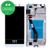 LCD displej + Dotykové sklo + Rám + Batéria Huawei Y6 Prime (2018) ATU-L31 White Aftermarket