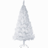tectake 402821 umelý vianočný stromček biely s kovovým stojanom - 180 cm