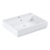 Grohe Cube Ceramic - Umývadlo s prepadom, 600x490 mm, PureGuard, alpská biela 3947700H