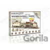 Wooden City 3D puzzle Drevený Express s koľajami 400 ks