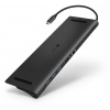 CONNECT IT USB-C dokovací stanice, 11v1 ,2xHDMI,RJ45, 3x USB,3,5mm, čtečka karet, externí, ANTRACITOVÝ CHU-9010-AN Connect IT