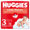 HUGGIES® Plienky jednorázové Little Movers 3 (4-9 kg) 78 ks
