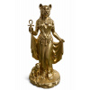 Soška Bastet zlatá antická — zberateľská socha, 22 cm