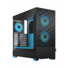 Fractal Design Pop Air RGB Cyan Core TG Clear Tint/Midi Tower/Transpar. (FD-C-POR1A-02)