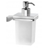 Gedy GLAMOUR dávkovač mydla 250 ml, mliečne sklo, chróm 5781