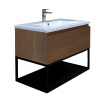 Swiss aqua technologies Koupelnová skříňka s umyvadlem SAT B-Way 80x30x45 cm ořech mat BWAY80NUTU
