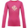 Dětské merino triko ALPINE PRO Mereno růžové Velikost: 116-122