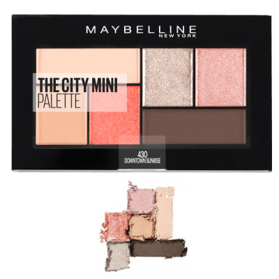 Maybelline paletka očných tieňov The City Mini, 430 Downtown Sunrise, 6 g