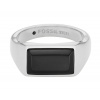 Fossil Moderný pánsky prsteň z ocele All Stacked Up JF04603040