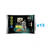 SHEBA Kitten Výber príchutí 52x85 g vrecúška kompletné krmivo pre mačiatka v omáčke kúsky s: losos, kuracie mäso