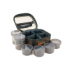 Taška na nástrahy a dipy Fox Camolite Glug 6 Pot Case