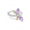 Swarovski prsteň dámsky kovový Swarovski kryštál Ariana Grande x Swarovski 5737368 strieborná 50