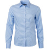 James & Nicholson Košile JN 681, dlouhý rukáv, dámská COT02068103702-light blue M Modrá světlá