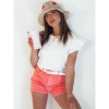 Ružové dámske riflové šortky, sy0356-L L