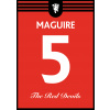 Superfutbal Maketa dresu Manchester United, červená Rozmer: A2, Meno a číslo: Maguire 5