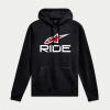 Alpinestars Ride 4.0 hoodie s kapucí black white red XL